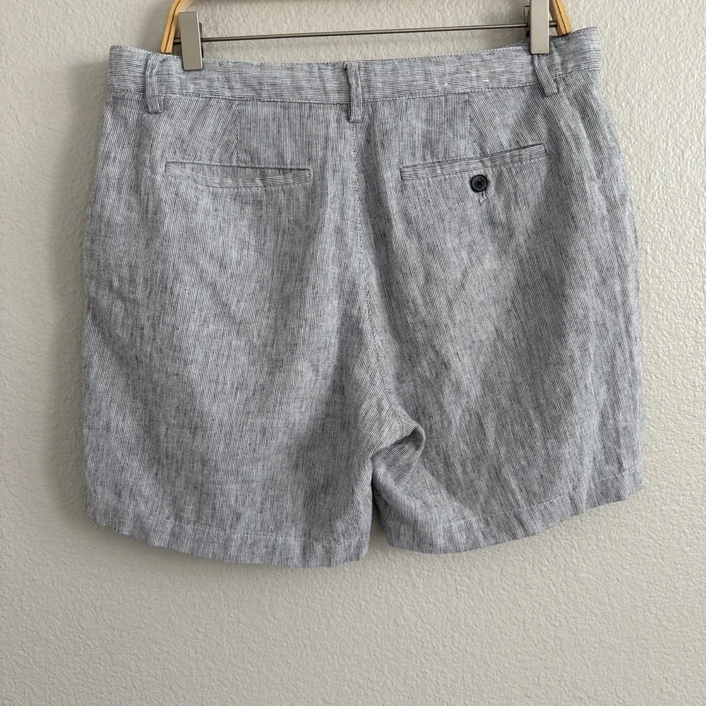 Banana Republic Men's Sz 33 Linen BLend Shorts Coastal Preppy Summer Old Money